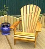 Classic Cedar chair on a Hertfordshire deck