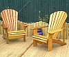 2 Classic Cedar chairs on a Hertfordshire deck
