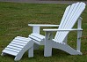 Adirondack chair in Iroko - painted white