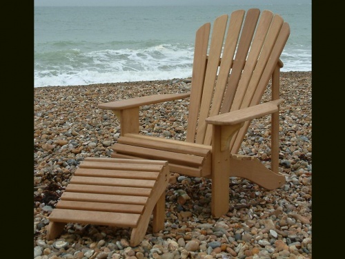 Classic Adirondack Hardwood Chair in Iroko