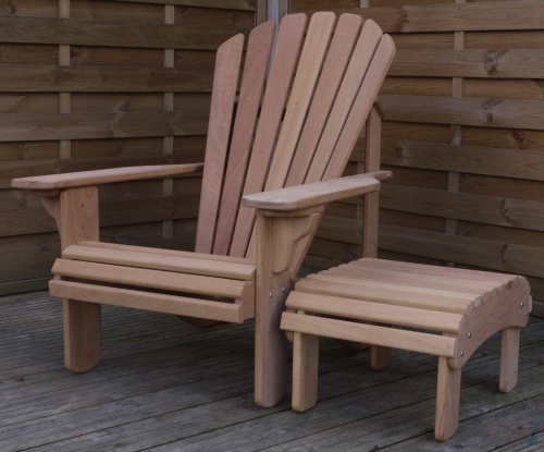 Classic Footstool in Iroko