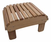 Basic Footstool in Iroko Hardwood